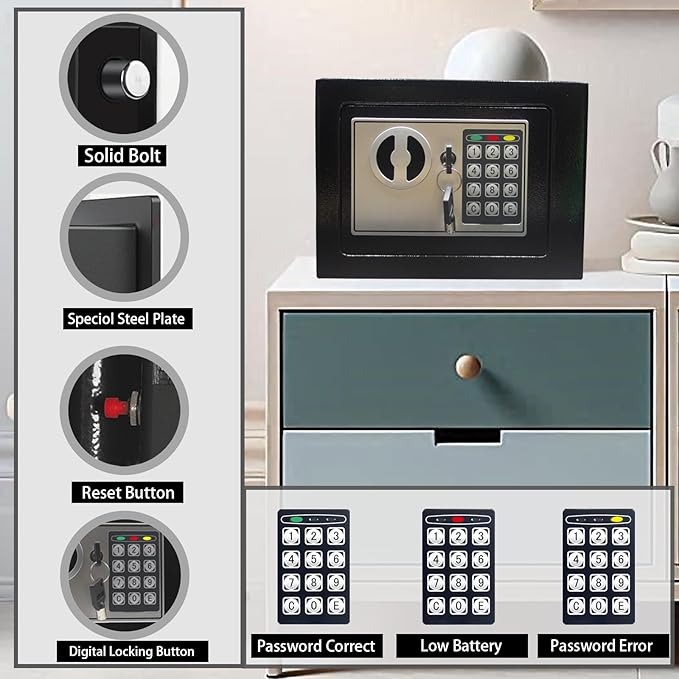 Vaultora™ MiniSecure Digital Safe Box