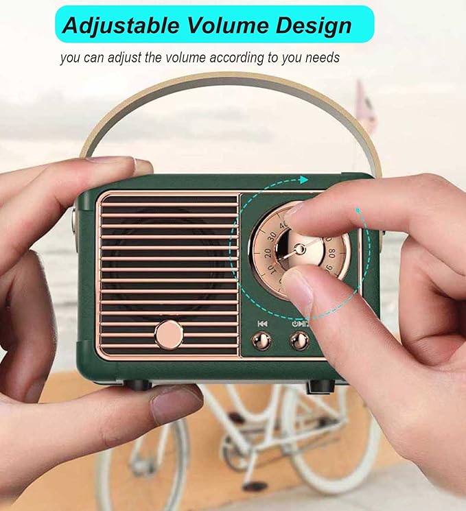 RetroVibe™ Mini Vintage Bluetooth Speaker